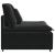 Modul central de canapea modulară cu perne, negru, 100 cm GartenMobel Dekor