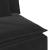 Modul central de canapea modulară cu perne, negru, 100 cm GartenMobel Dekor