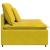 Modul central canapea modulară cu perne, galben, 100 cm GartenMobel Dekor