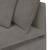Modul modular de colț pentru canapea cu perne gri deschis 100cm GartenMobel Dekor