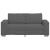 Canapea de tip lovesea gri închis 140 cm țesătură velur GartenMobel Dekor