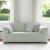 Canapea loveseat gri deschis 140 cm catifea GartenMobel Dekor
