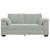 Canapea loveseat gri deschis 140 cm catifea GartenMobel Dekor