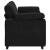 Canapea loveseat neagră 140 cm catifea GartenMobel Dekor