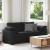 Canapea loveseat neagră 140 cm catifea GartenMobel Dekor