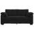 Canapea loveseat neagră 140 cm catifea GartenMobel Dekor