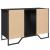 Dulap pentru chiuvetă baie, negru, 91x35x60 cm, lemn prelucrat GartenMobel Dekor
