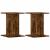 Suport difuzoare 2 buc stejar fumuriu 30x30x40cm lemn prelucrat GartenMobel Dekor