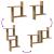 Rafturi perete 2buc. stejar artizanal 50x12x50cm lemn prelucrat GartenMobel Dekor