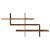 Raft de perete, lemn vechi, 124,5x18x60,5 cm, lemn prelucrat GartenMobel Dekor
