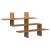 Raft de perete stejar artizanal 124,5x18x60,5 cm lemn prelucrat GartenMobel Dekor