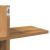 Raft de perete stejar artizanal 124,5x18x60,5 cm lemn prelucrat GartenMobel Dekor