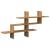 Raft de perete stejar artizanal 124,5x18x60,5 cm lemn prelucrat GartenMobel Dekor