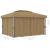 Pavilion cu perdea, gri taupe, 4x3 m, aluminiu GartenMobel Dekor