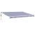 Copertină retractabilă automată, albastru și alb, 4x3 m GartenMobel Dekor