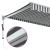 Copertină retractabilă antracit/alb, 4x3 m, textil/aluminiu GartenMobel Dekor