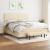 Pat continental cu saltea, crem, 180x200 cm, textil GartenMobel Dekor