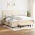 Pat box spring cu saltea, crem, 200x200 cm, textil GartenMobel Dekor