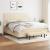 Pat continental cu saltea, crem, 180x200 cm, textil GartenMobel Dekor