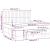 Pat box spring cu saltea, crem, 160x200 cm, material textil GartenMobel Dekor