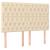 Pat continental cu saltea, crem, 140x200 cm, material textil GartenMobel Dekor