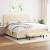 Pat box spring cu saltea, crem, 200x200 cm, textil GartenMobel Dekor