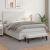 Pat box spring cu saltea, alb, 140x190 cm, piele ecologică GartenMobel Dekor
