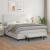 Pat box spring cu saltea, alb, 160x200 cm, piele ecologică GartenMobel Dekor