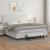 Pat box spring cu saltea, alb, 200x200 cm, piele ecologică GartenMobel Dekor