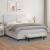 Pat box spring cu saltea, alb, 180x200 cm, piele ecologică GartenMobel Dekor