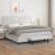 Pat box spring cu saltea, alb, 200x200 cm, piele ecologică GartenMobel Dekor