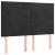 Pat box spring cu saltea, negru, 140x200 cm, catifea GartenMobel Dekor