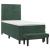 Pat box spring cu saltea, verde închis, 90x190 cm, catifea GartenMobel Dekor