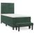 Pat box spring cu saltea, verde închis, 90x200 cm, catifea GartenMobel Dekor