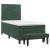 Pat box spring cu saltea, verde închis, 90x200 cm, catifea GartenMobel Dekor