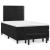 Pat box spring cu saltea, negru, 120x200 cm, catifea GartenMobel Dekor