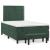 Pat box spring cu saltea, verde închis, 120x200 cm, catifea GartenMobel Dekor