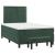 Pat box spring cu saltea, verde închis, 120x200 cm, catifea GartenMobel Dekor