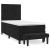 Pat box spring cu saltea, negru, 90x200 cm, catifea GartenMobel Dekor