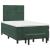 Pat box spring cu saltea, verde închis, 120x200 cm, catifea GartenMobel Dekor