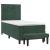 Pat box spring cu saltea, verde închis, 90x190 cm, catifea GartenMobel Dekor
