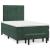 Pat box spring cu saltea, verde închis, 120x200 cm, catifea GartenMobel Dekor