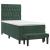 Pat box spring cu saltea, verde închis, 90x200 cm, catifea GartenMobel Dekor