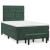 Pat box spring cu saltea, verde închis, 120x200 cm, catifea GartenMobel Dekor