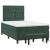 Pat box spring cu saltea, verde închis, 120x200 cm, catifea GartenMobel Dekor
