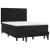 Pat box spring cu saltea, negru, 140x200 cm, catifea GartenMobel Dekor
