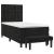 Pat box spring cu saltea, negru, 90x190 cm, catifea GartenMobel Dekor