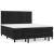 Pat box spring cu saltea, negru, 160x200 cm, catifea GartenMobel Dekor