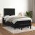 Pat box spring cu saltea, negru, 120x190 cm, catifea GartenMobel Dekor