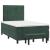 Pat box spring cu saltea, verde închis, 120x190 cm, catifea GartenMobel Dekor
